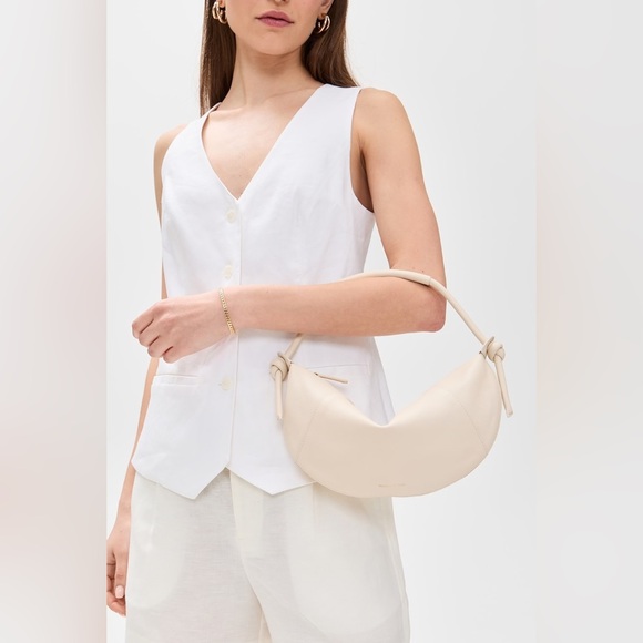 Mansur Gavriel Mini Fortuna Shoulder Bag in Sand NEW + Free tote bag - Picture 11 of 11